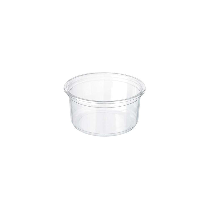 Pot "Deli" rond en PP translucide micro-ondable - 230 ml - 500 unités