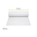 Nappe en rouleau cellulose damassée blanche - 100 m x 1,2 m - dimensions