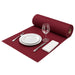 Nappe en rouleau pré-découpée non tissé spunbond bordeaux - 50 m x 1,2 m - en situation