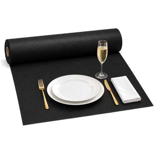 Nappe en rouleau pré-découpée non tissé spunbond noir - 50 m x 1,2 m - en situation