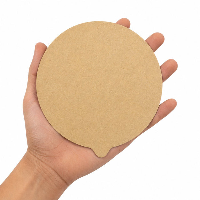 Opercule de scellage kraft "Opco" rond - Ø 17 cm - en main