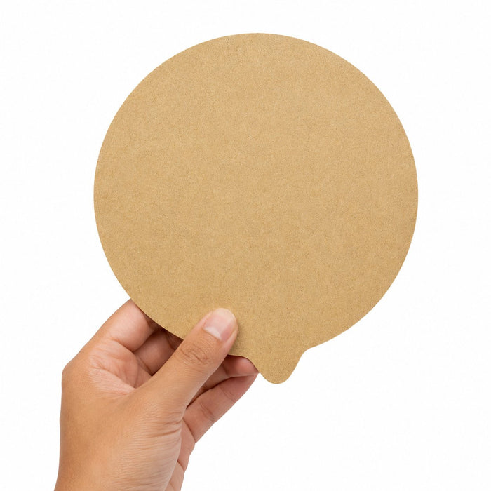 Opercule de scellage kraft "Opco" rond - Ø 23,5 cm - en main