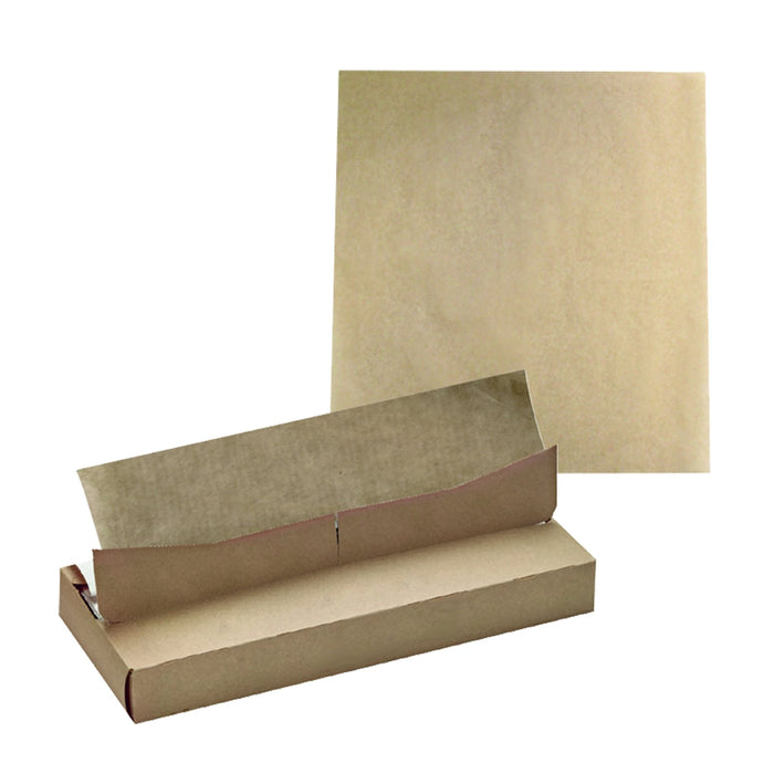 Papier alimentaire blanc enchevêtré en boite distributrice 40 x 30 cm - 350 unités