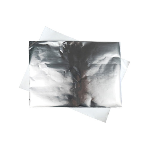 Papier alimentaire aluminium et blanc 25 x 35 cm - 500 unités