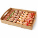 Plateau en carton kraft brun avec poignées 31 cm x 31 cm H 4,2 cm - 50 unités