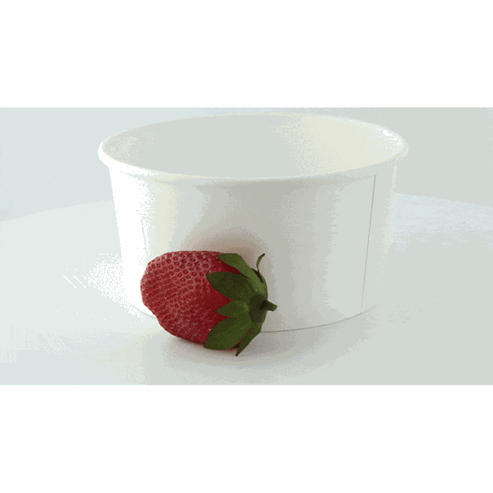 Saladier rond "Buckaty" en carton blanc - 940 ml - Ø 15 cm - H 7,5 cm - 45 unités