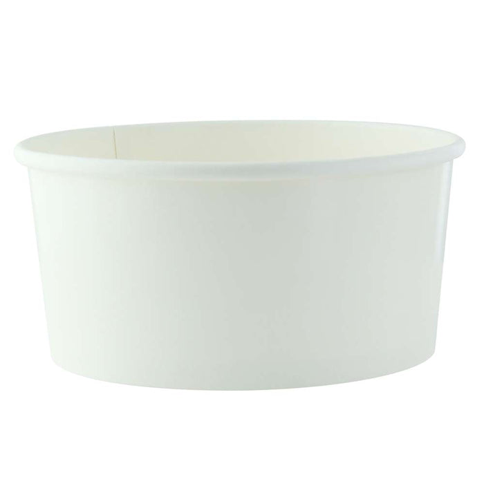Saladier rond "Buckaty" en carton blanc - 940 ml - Ø 15 cm - H 7,5 cm - 45 unités