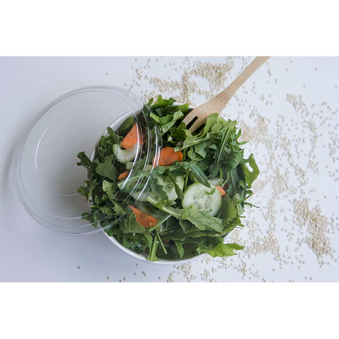 Saladier rond "Buckaty" en carton blanc - 940 ml - Ø 15 cm - H 7,5 cm - 45 unités