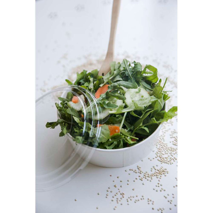 Saladier rond "Buckaty" en carton blanc - 940 ml - Ø 15 cm - H 7,5 cm - 45 unités