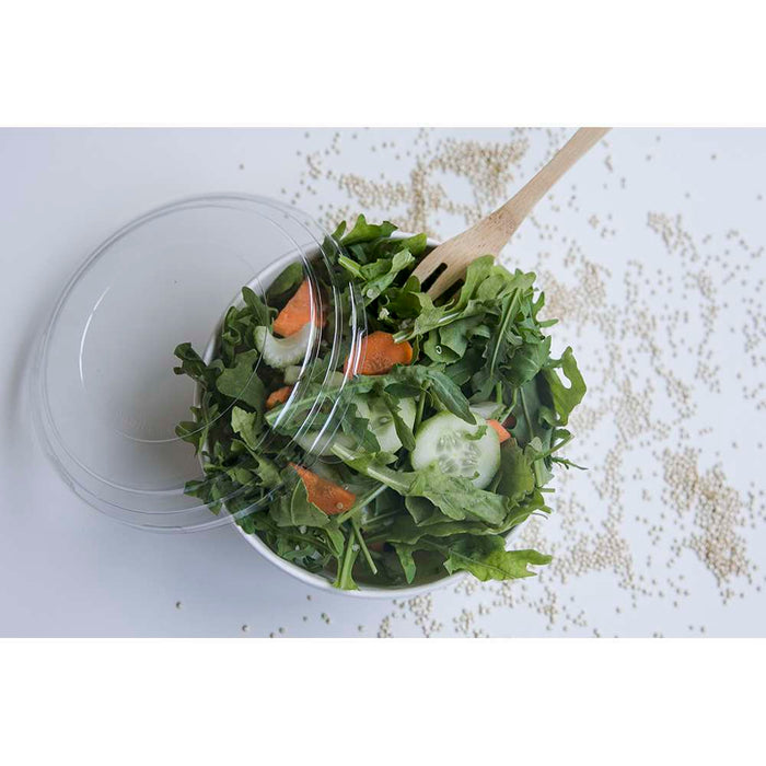 Saladier rond "Buckaty" en carton blanc - 940 ml - Ø 15 cm - H 7,5 cm - 45 unités