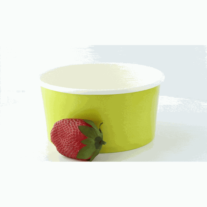 Saladier rond "Buckaty" en carton vert - 900 ml - Ø 15 cm - H 7,5 cm - 45 unités