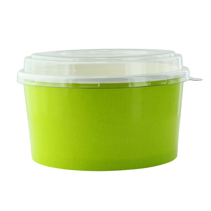 Saladier rond "Buckaty" en carton vert - 900 ml - Ø 15 cm - H 7,5 cm - 45 unités