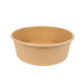 Saladier rond "Buckaty" en carton kraft - 1000 ml - Ø 18,5 cm - H 6 cm - 45 unités
