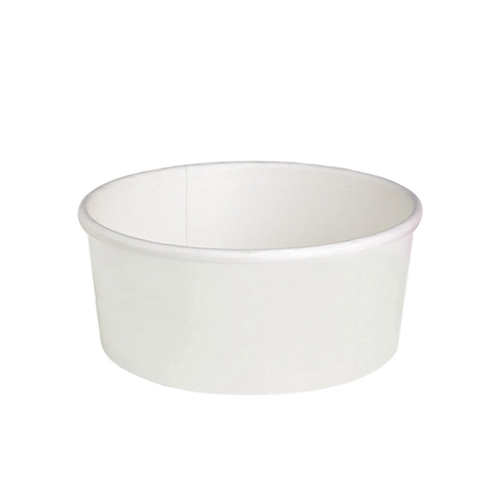 Saladier rond "Buckaty" en carton blanc - 1500 ml - Ø 18,6 cm - H 6,6 cm - 50 unités