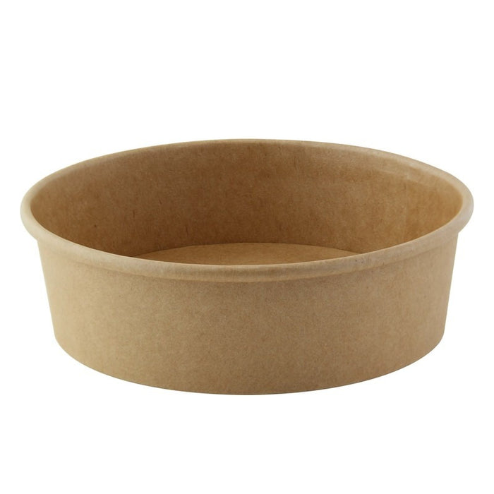 Saladier rond "Buckaty" en carton kraft - 480 ml - Ø 15 cm - H 4,5 cm - 45 unités