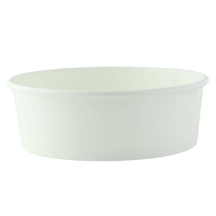 Saladier rond "Buckaty" en carton blanc - 580 ml - Ø 15 cm - H 5 cm - 45 unités