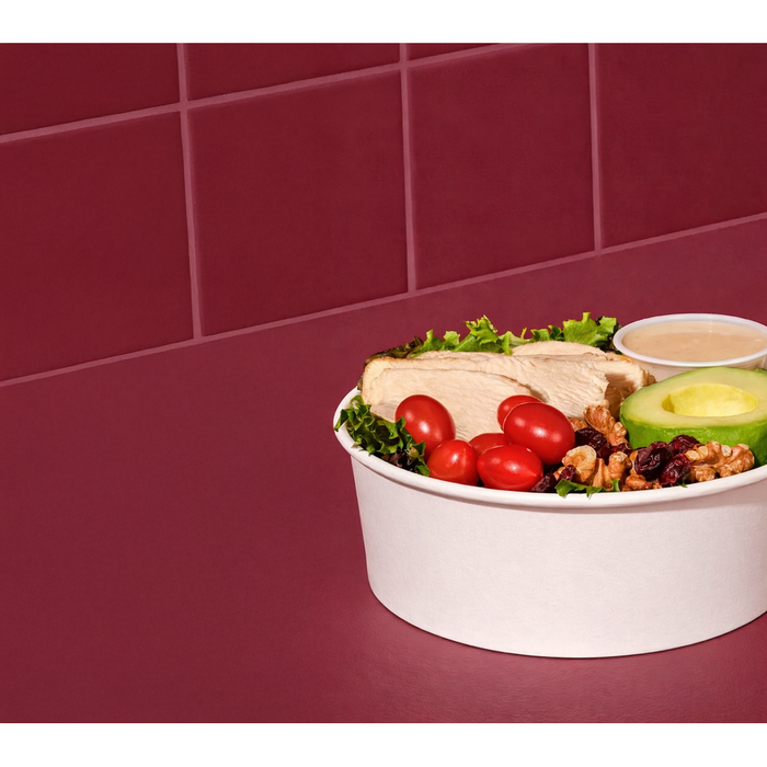 Saladier rond "Buckaty" en carton blanc - 700 ml - Ø 15 cm - H 6 cm - 45 unités