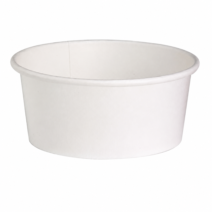 Saladier rond "Buckaty" en carton blanc - 700 ml - Ø 15 cm - H 6 cm - 45 unités