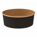 Saladier rond "Buckaty" en carton marron foncé - 750 ml - Ø 14,2 cm - H 7 cm - 50 unités