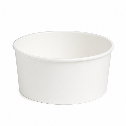 Saladier rond "Buckaty" en carton blanc - 750 ml - Ø 14,2 cm - H 6,8 cm - 50 unités