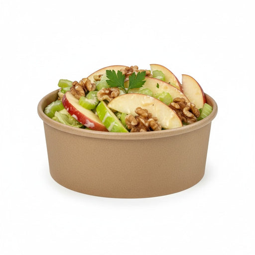Saladier rond "Buckaty" en carton kraft - 750 ml - Ø 14,2 cm - H 6,8 cm - 50 unités