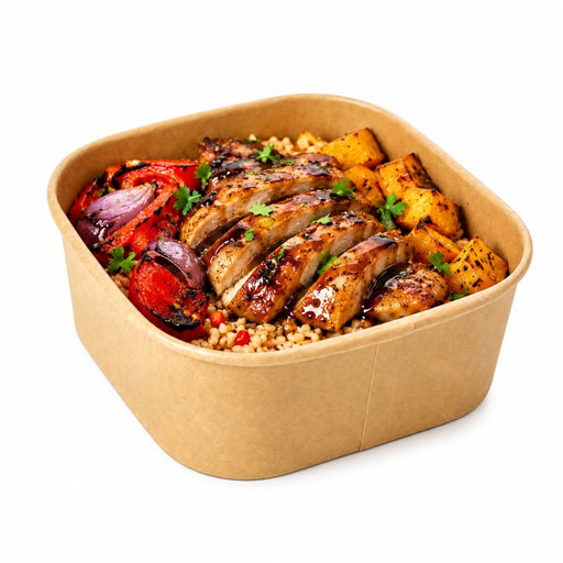 Saladier KraftCarré multi usage 13 cm x 13 cm H 5 cm 500ml - 50 unités