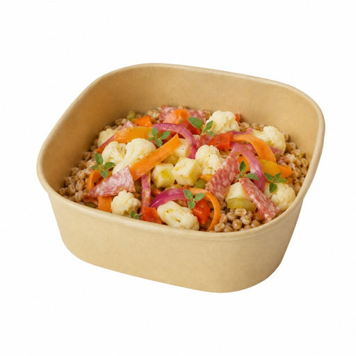 Saladier KraftCarré multi usage 17 cm x 17 cm H 4,2 cm 750ml - 50 unités