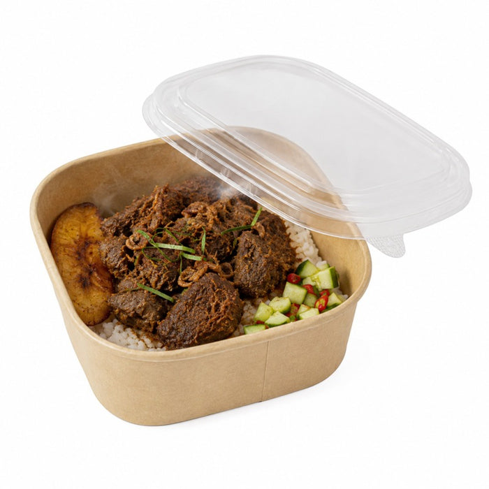 Couvercle PP pour Saladier carre 17 cm x 17 cm - 50 unités