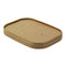Couvercle carton kraft laminé PP - 17 cm x 12,2 cm x 1,7 cm - Compatible avec 210PCREC1000, 210PCREC500, 210PCREC750 - 25 unités