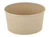 Saladier rond "Buckaty" en carton fibre de bambou - 900 ml - Ø 15 cm - H 7,5 cm - 45 unités