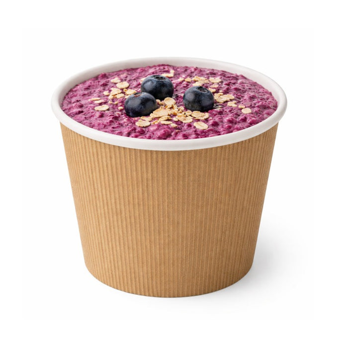 Pot à soupe carton blanc 700 ml - Ø 11,4 cm - H 11,5 cm - 25 unités