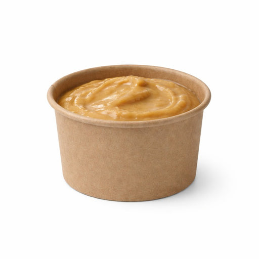 Pot carton kraft brun chaud et froid 60 ml - Ø 6,2 cm - H 3,5 cm - 50 unités