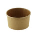 Pot carton kraft brun chaud et froid 60 ml - Ø 6,2 cm - H 3,5 cm - 50 unités