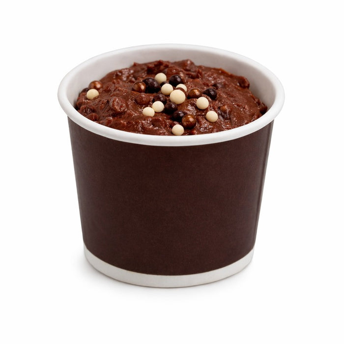 Pot carton marron foncé chaud et froid 140 ml - Ø 7,2 cm - H 5,6 cm - 100 unités
