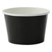 Pot carton noir chaud et froid 280 ml - Ø 9,5 cm - H 6,2 cm - 50 unités