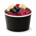 Pot carton noir chaud et froid 320 ml - Ø 9 cm - H 7 cm - 50 unités
