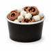 Pot carton noir chaud et froid 60 ml - Ø 6,2 cm - H 3,5 cm - 50 unités