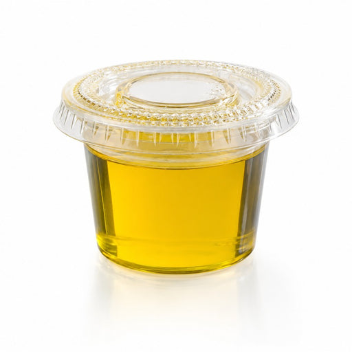 Couvercle PET transparent - Ø 6,5 cm - H 0,5 cm - 100 unités