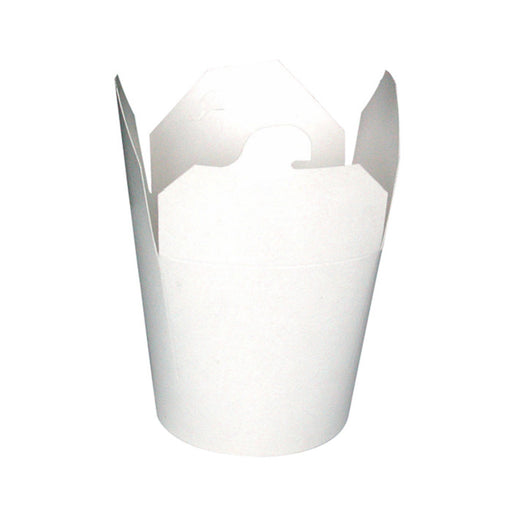 Pot carton blanc base ronde fermeture à encoche - 750 ml - Ø 9,6 cm - H 9,8 cm - 50 unités