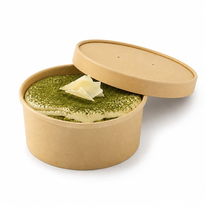 Couvercle carton kraft sans plastique - 6,1 cm x 0 cm x 0,75 cm - Ø 6,1 cm - H 0,75 cm - 50 unités