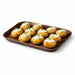 Plateau carton décor bois foncé laminé - 18,5 cm x 13,5 cm x 1,9 cm - en situation