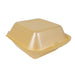 Coquille plastique PSE jaune double 13 cm x 13,2 cm x 6,8 cm - 125 unités