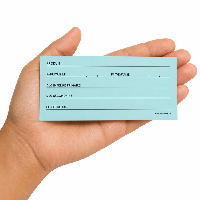 Etiquette de traçabilité alimentaire - 10 cm x 4 cm - 300 unités