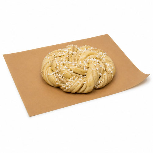 Rouleau de papier kraft brun (40gsm + PE 10gsm) laize de 17 cm x 300 m - Ø tube 7,6 cm - 1 unité