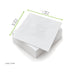 Serviette ouate blanche 2 plis - 20 cm x 20 cm - dimensions