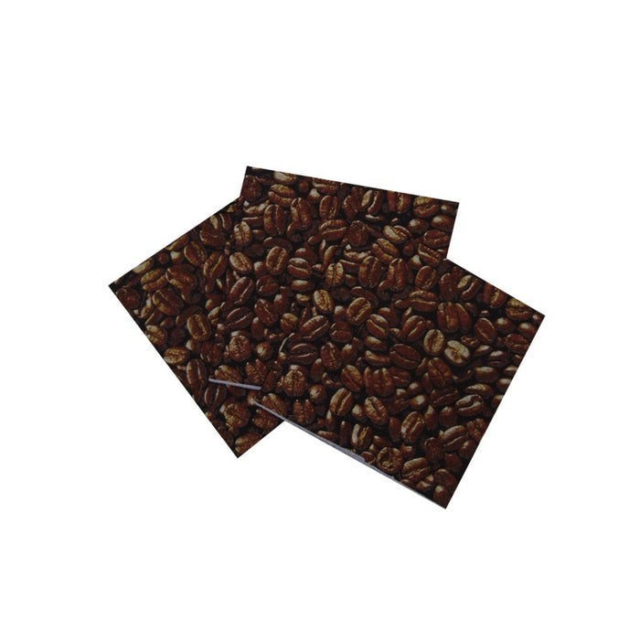 Serviette ouate Décor Café 3 pli 24 cm x 24 cm - 50 unités
