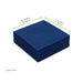 Serviette ouate bleue 2 plis - 38 cm x 38 cm - dimensions