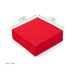 Serviette ouate rouge 2 plis - 38 cm x 38 cm - dimensions