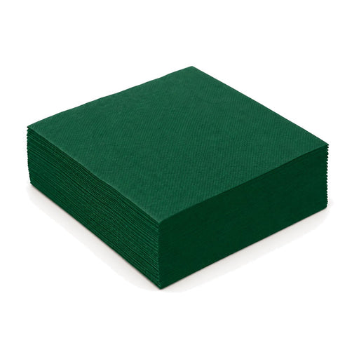 Serviette ouate vert sapin 2 plis - 38 cm x 38 cm