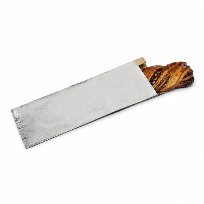 Sac aluminium avec intérieur kraft brun 9 cm x 22 cm x 4 cm - 250 unités